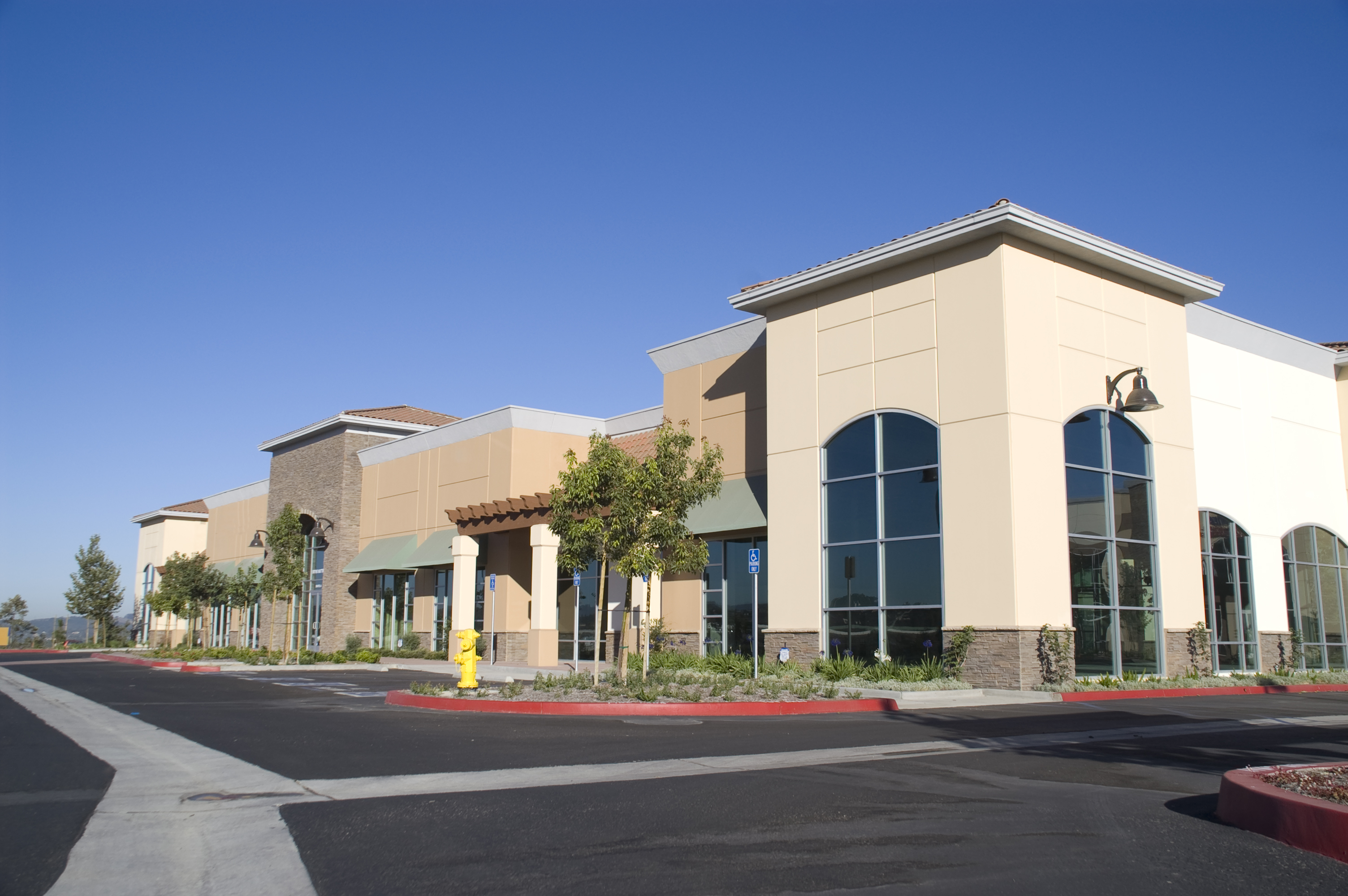 retail shopping center exterior